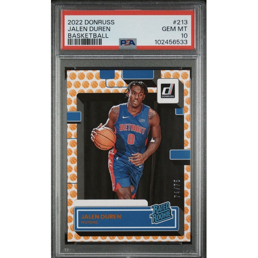 2022-23 Panini Donruss - Rated Rookie Jalen Duren #213 Basketball /75 (RC)